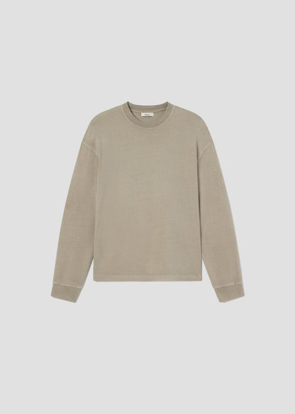 Men Asha Long Sleeve Mock Neck Tee in Wicker - Agolde