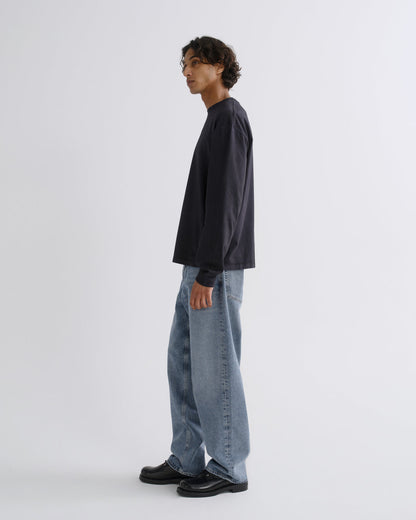 Men Long Sleeve Drop Shoulder Asha in Screen - Agolde