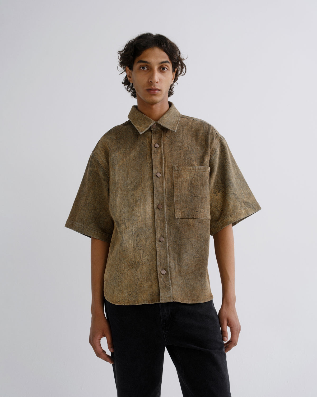 Men Watson Shirt in Bark - Agolde