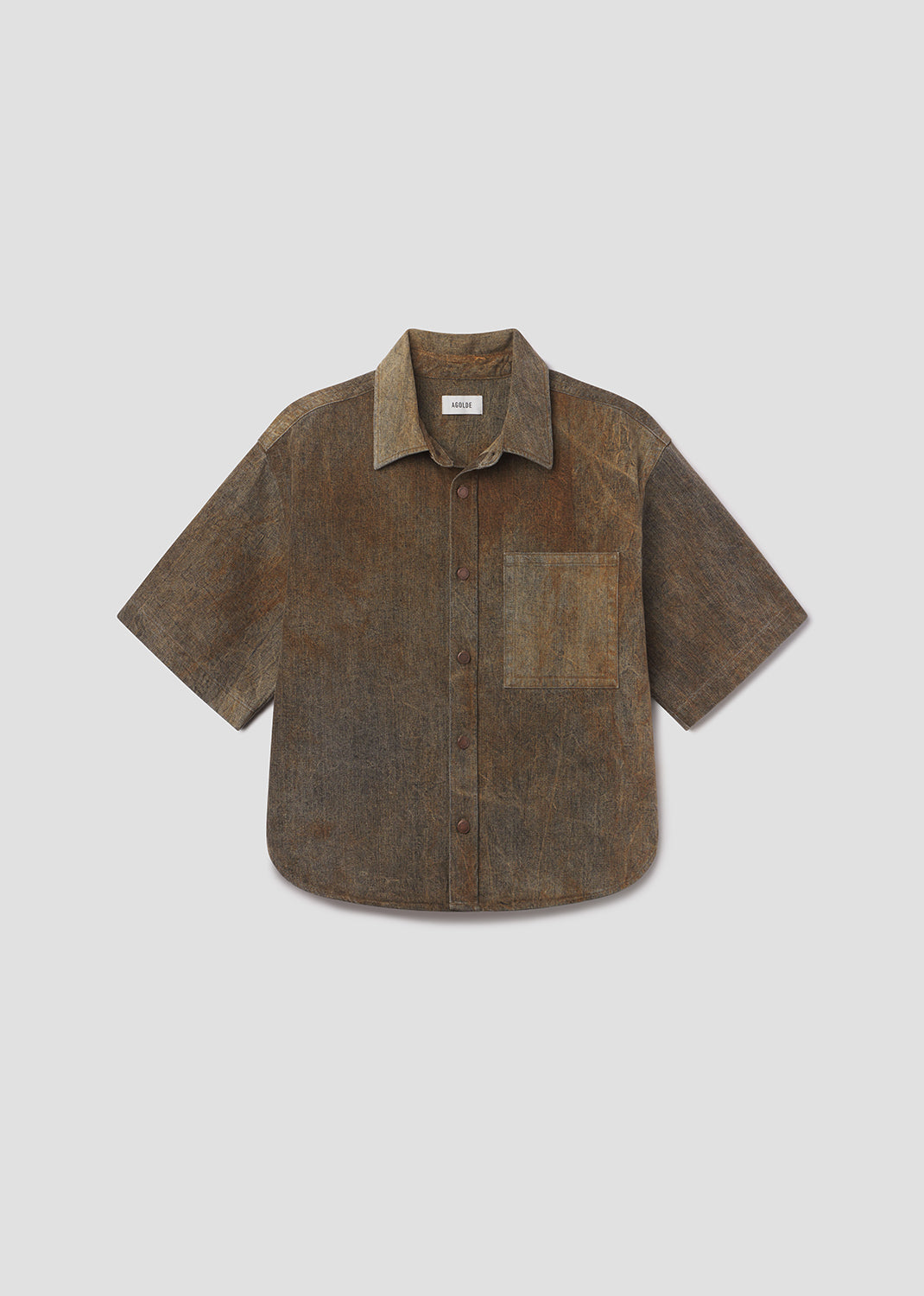 Men Watson Shirt in Bark - Agolde