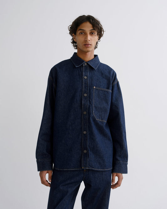 Men Corwin Shirt in Rinse - Agolde