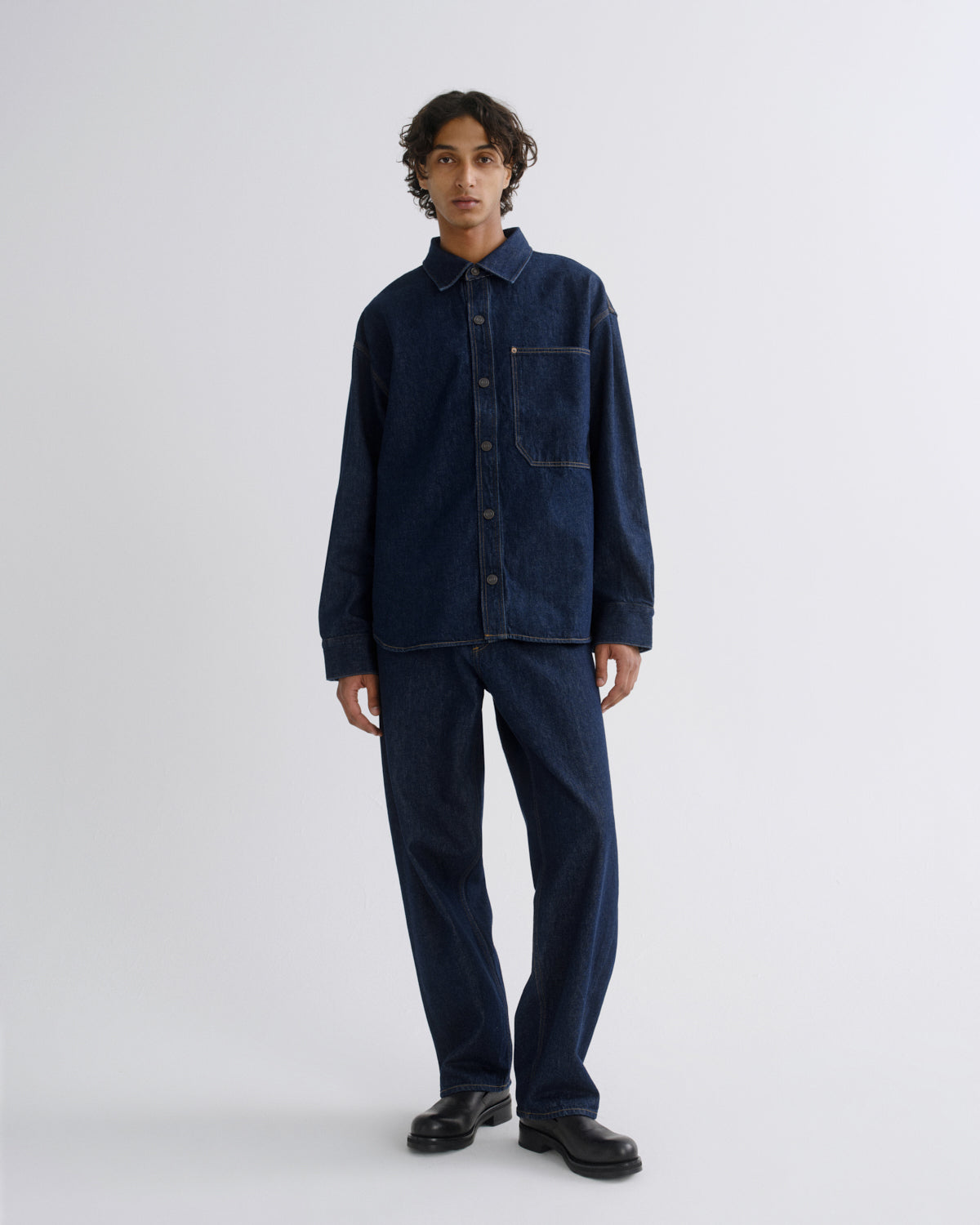 Men Corwin Shirt in Rinse - Agolde