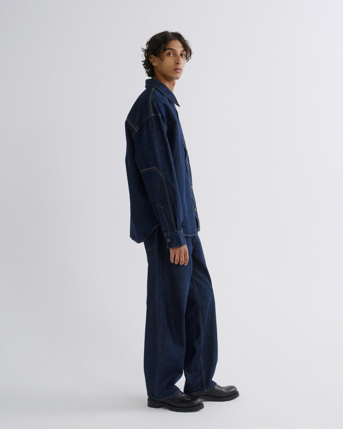 Men Corwin Shirt in Rinse - Agolde