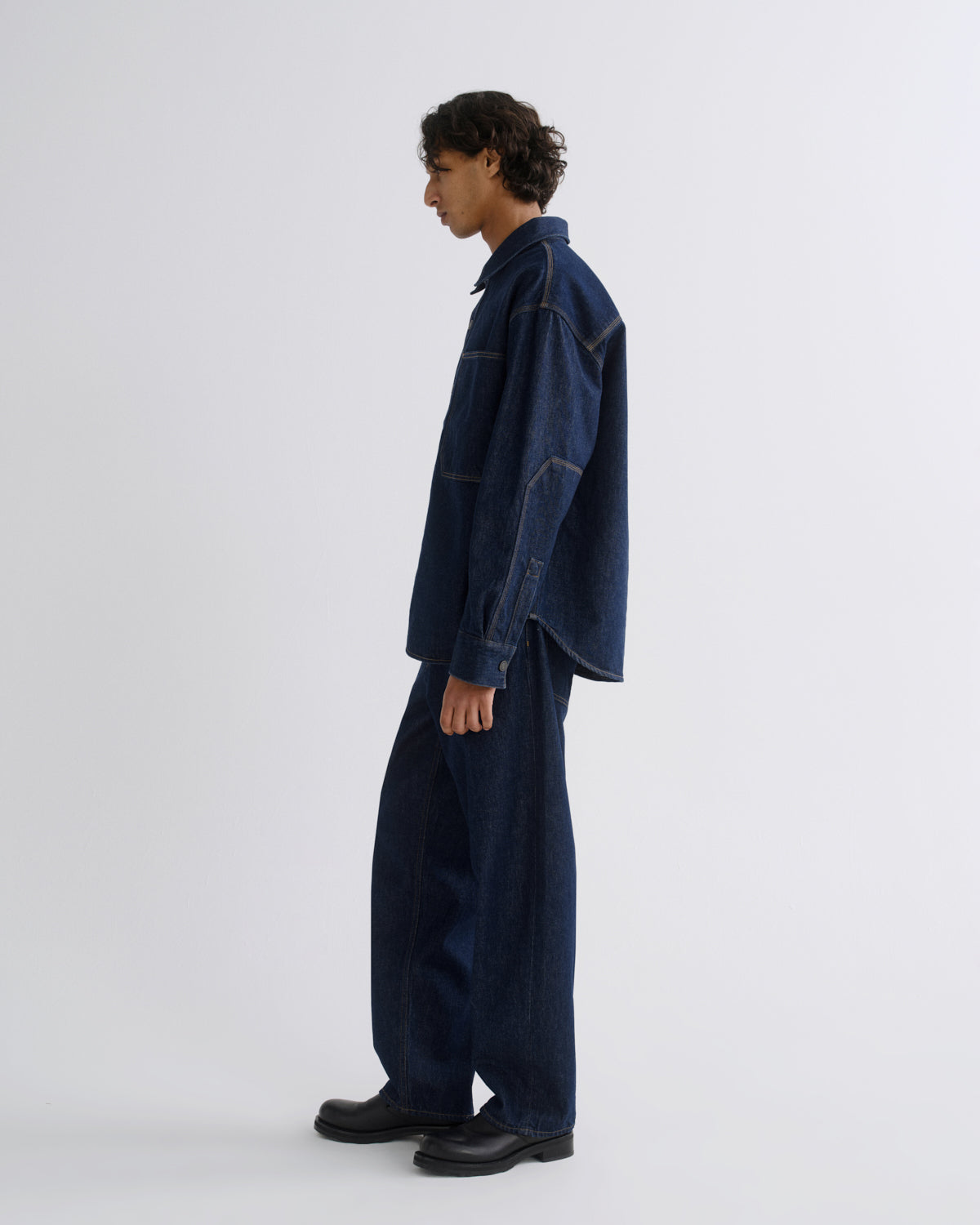 Men Corwin Shirt in Rinse - Agolde