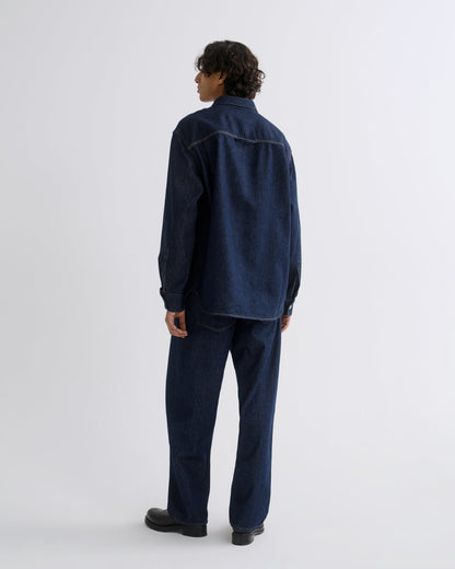 Men Atticus Shirt in Rinse - Agolde