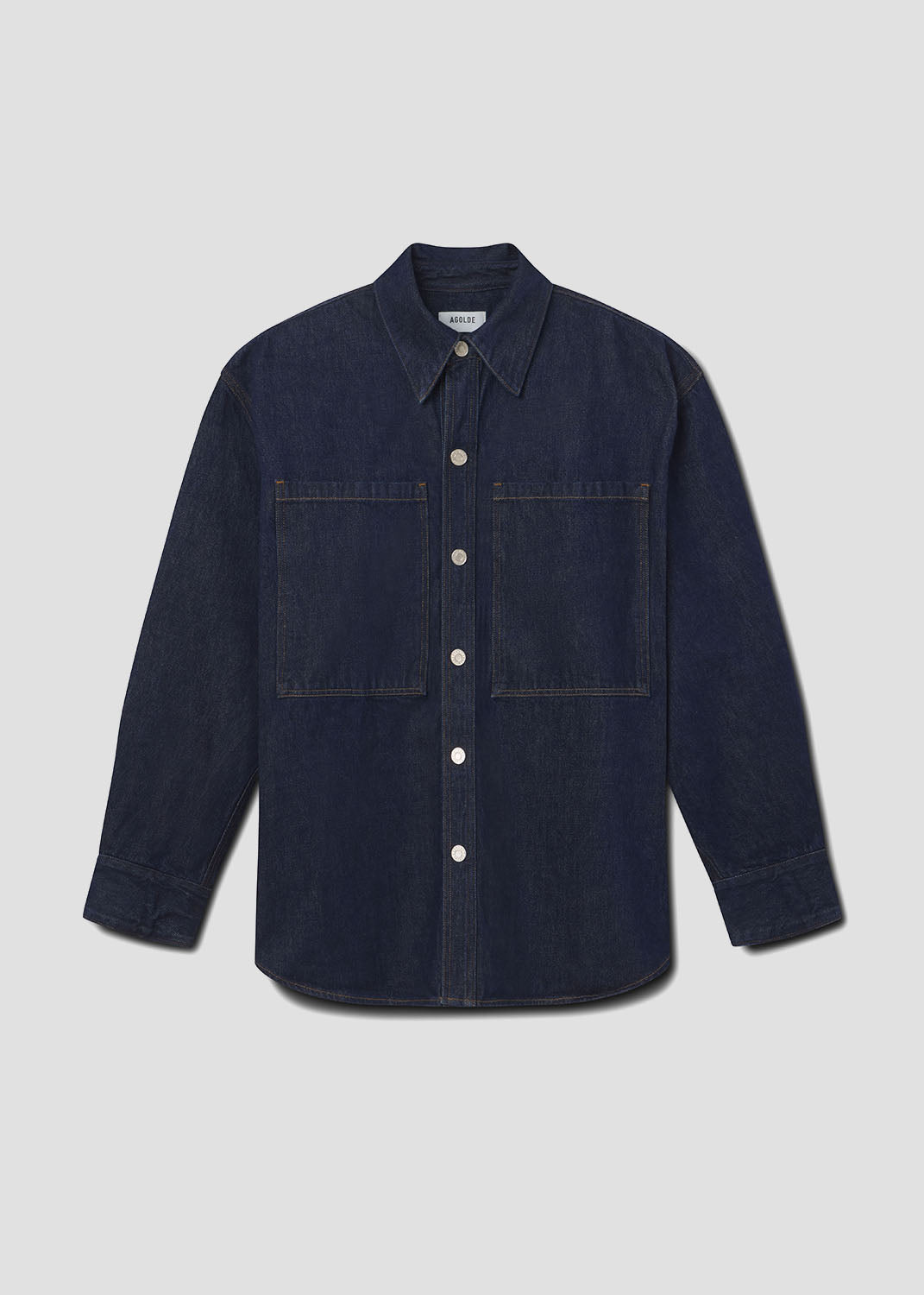 Men Atticus Shirt in Rinse - Agolde