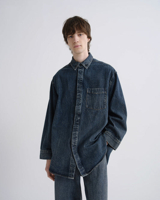 Men Boyle Shirt in Rover - Agolde
