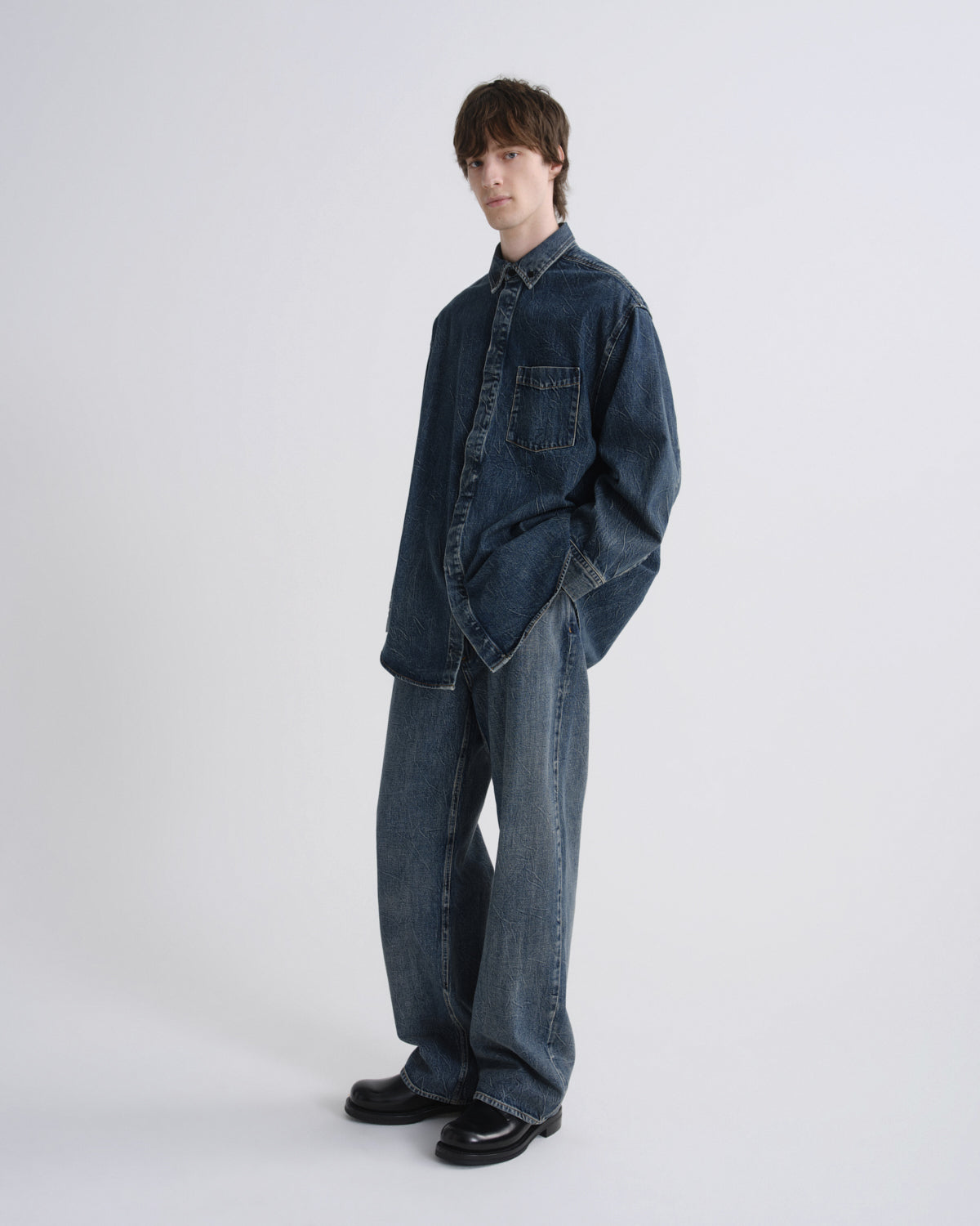 Men Boyle Shirt in Rover - Agolde