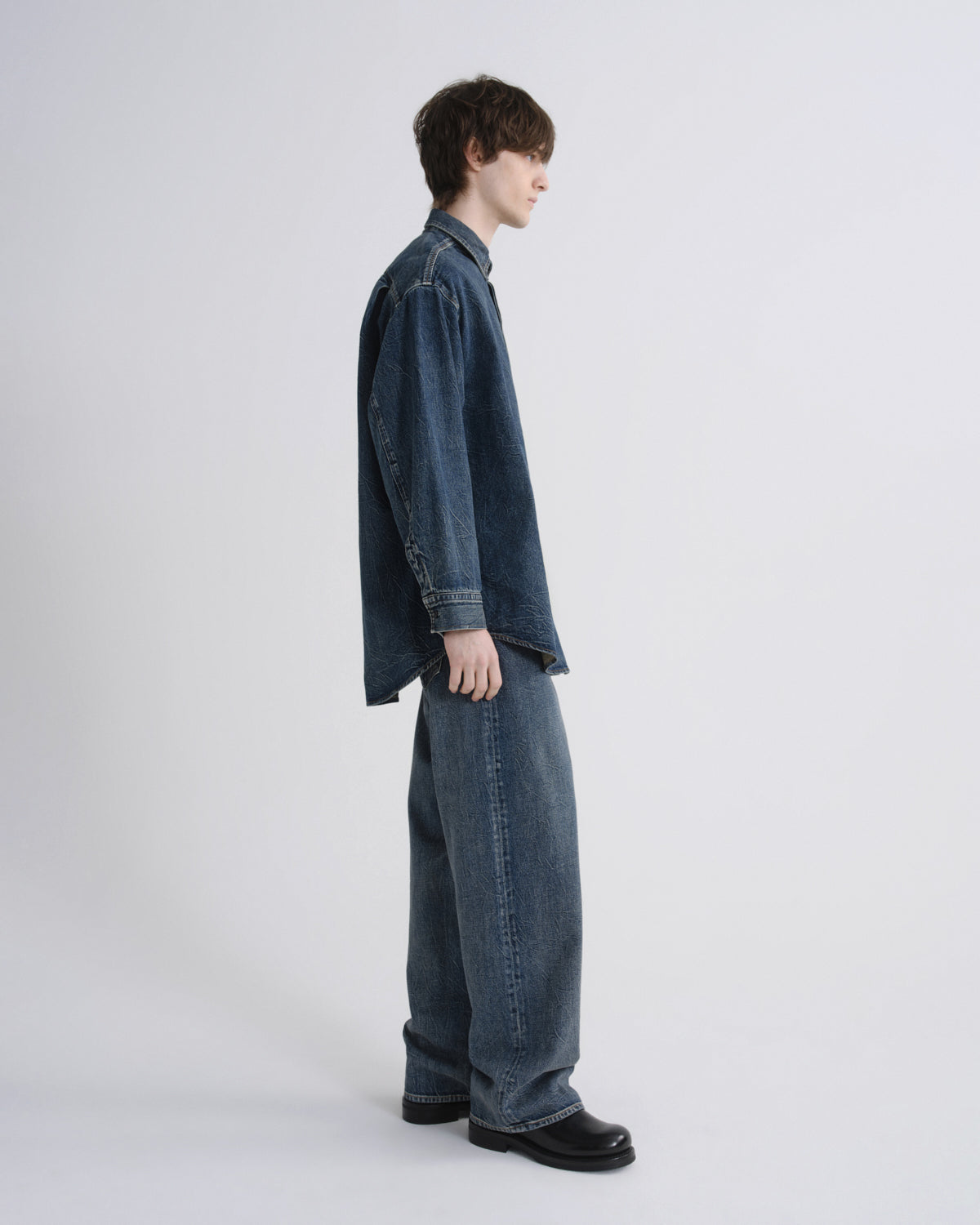 Men Boyle Shirt in Rover - Agolde