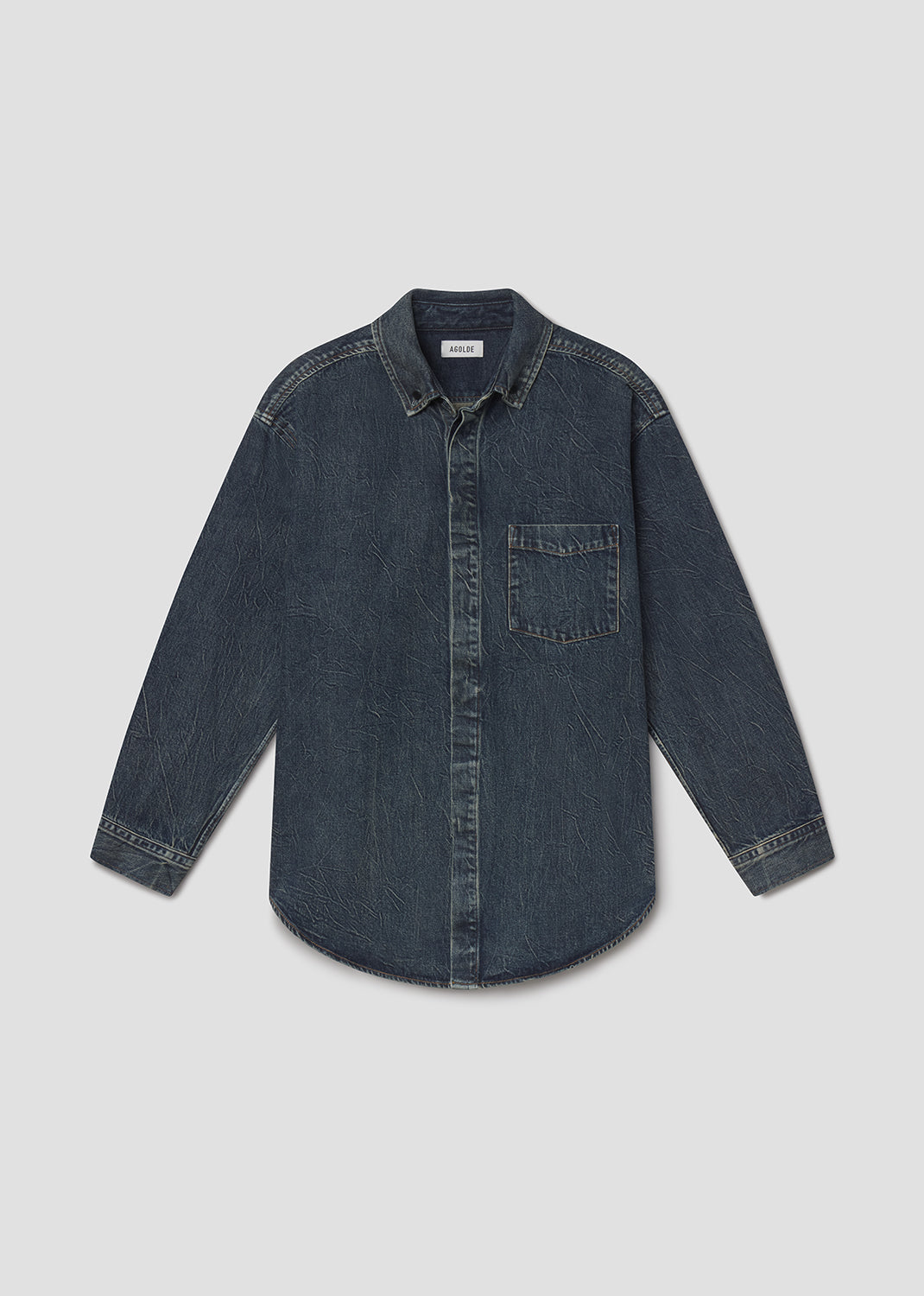 Men Boyle Shirt in Rover - Agolde