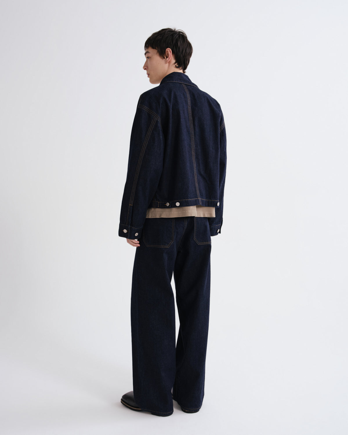 Men Croydon Y2K Round Shoulder Jacket in Rinse - Agolde