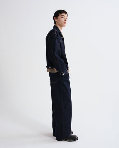 Men Croydon Y2K Round Shoulder Jacket in Rinse - Agolde