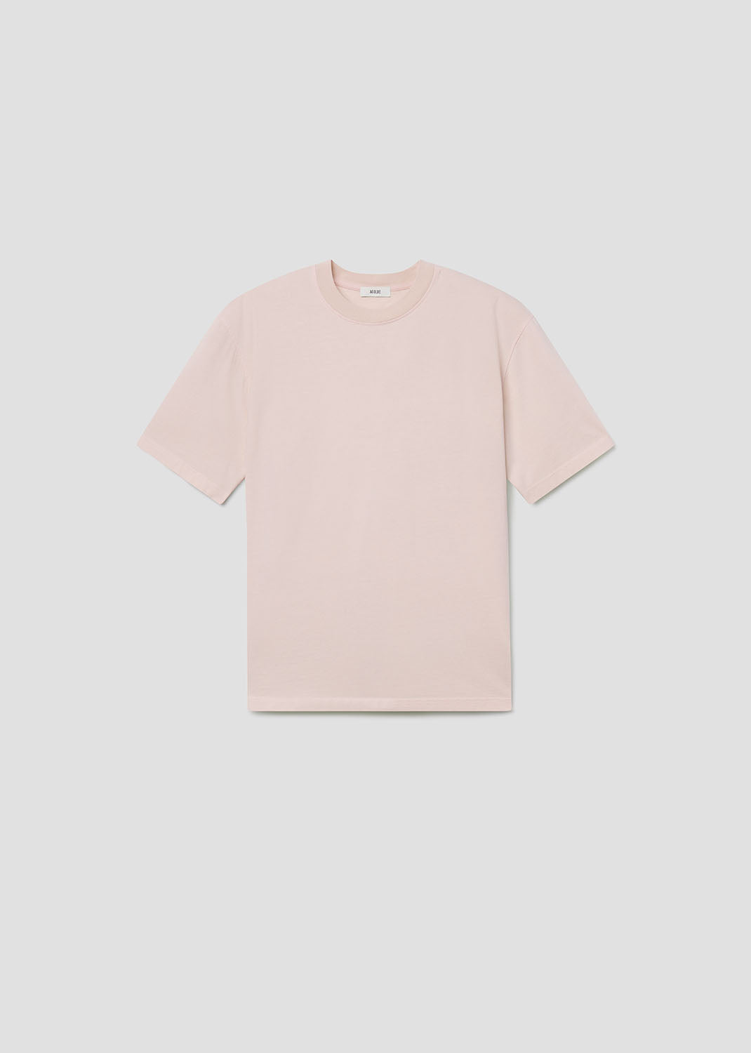 Men Asha Mock Neck Tee in Foundation - Agolde