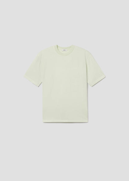Men Asha Mock Neck Tee in Mint Cream - Agolde