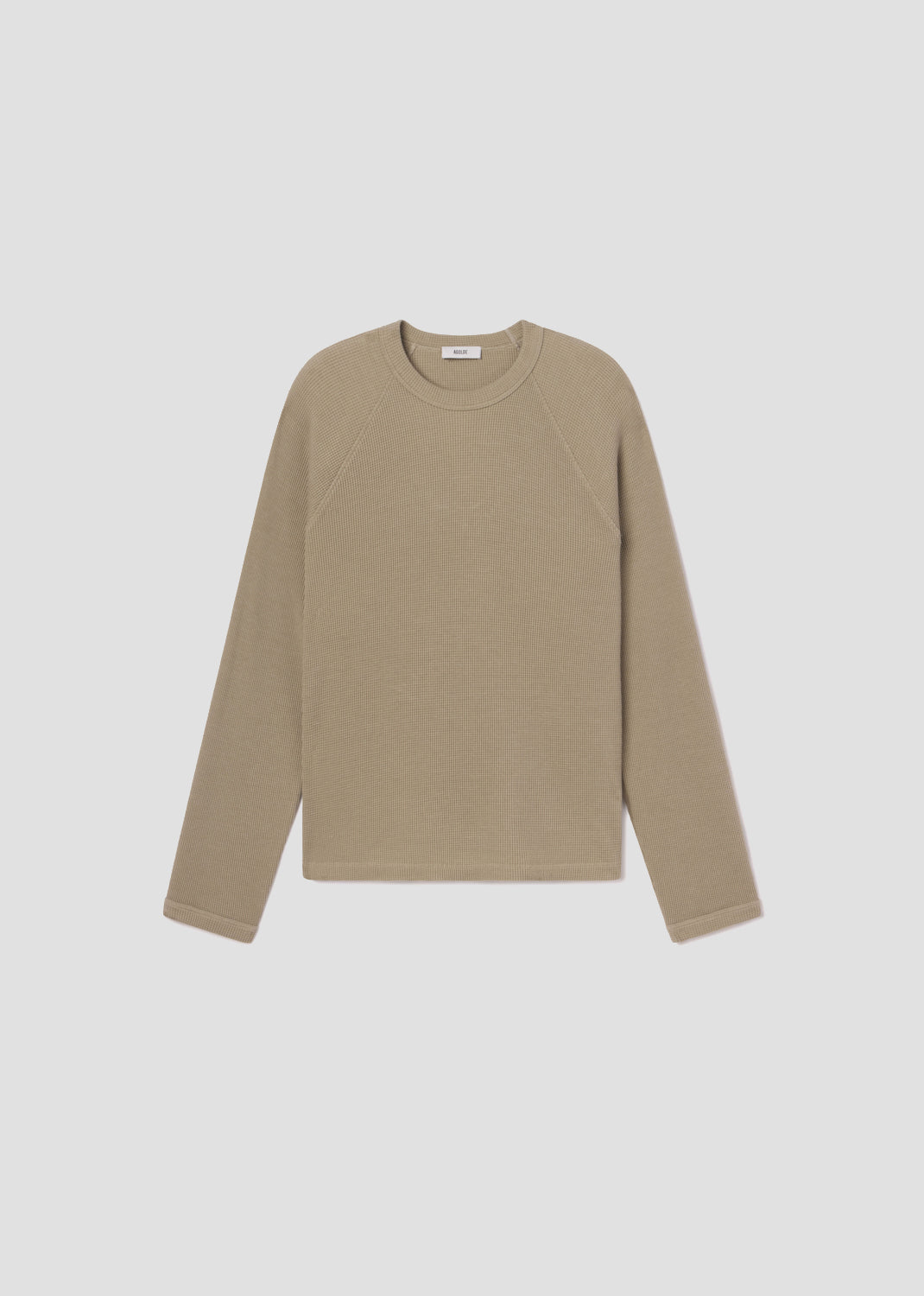 Men Payson Waffle Tee in Wicker - Agolde