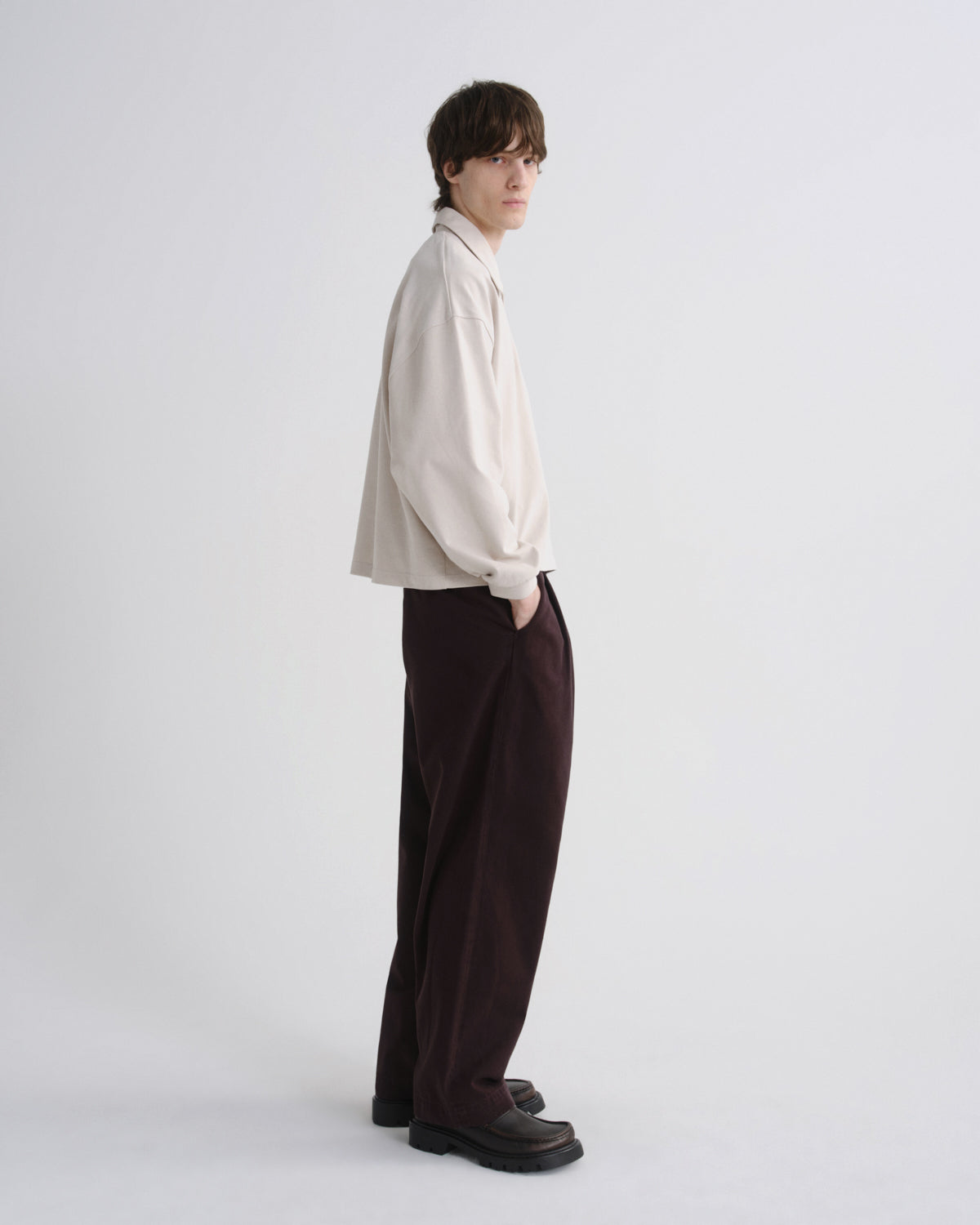 Men Darius Polo in Sand - Agolde