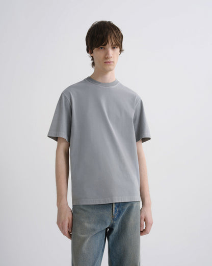 Men Asha Mock Neck Tee in Flint - Agolde