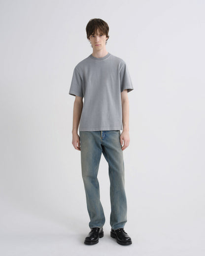 Men Asha Mock Neck Tee in Flint - Agolde