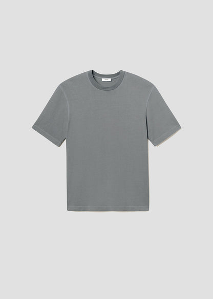 Men Asha Mock Neck Tee in Flint - Agolde