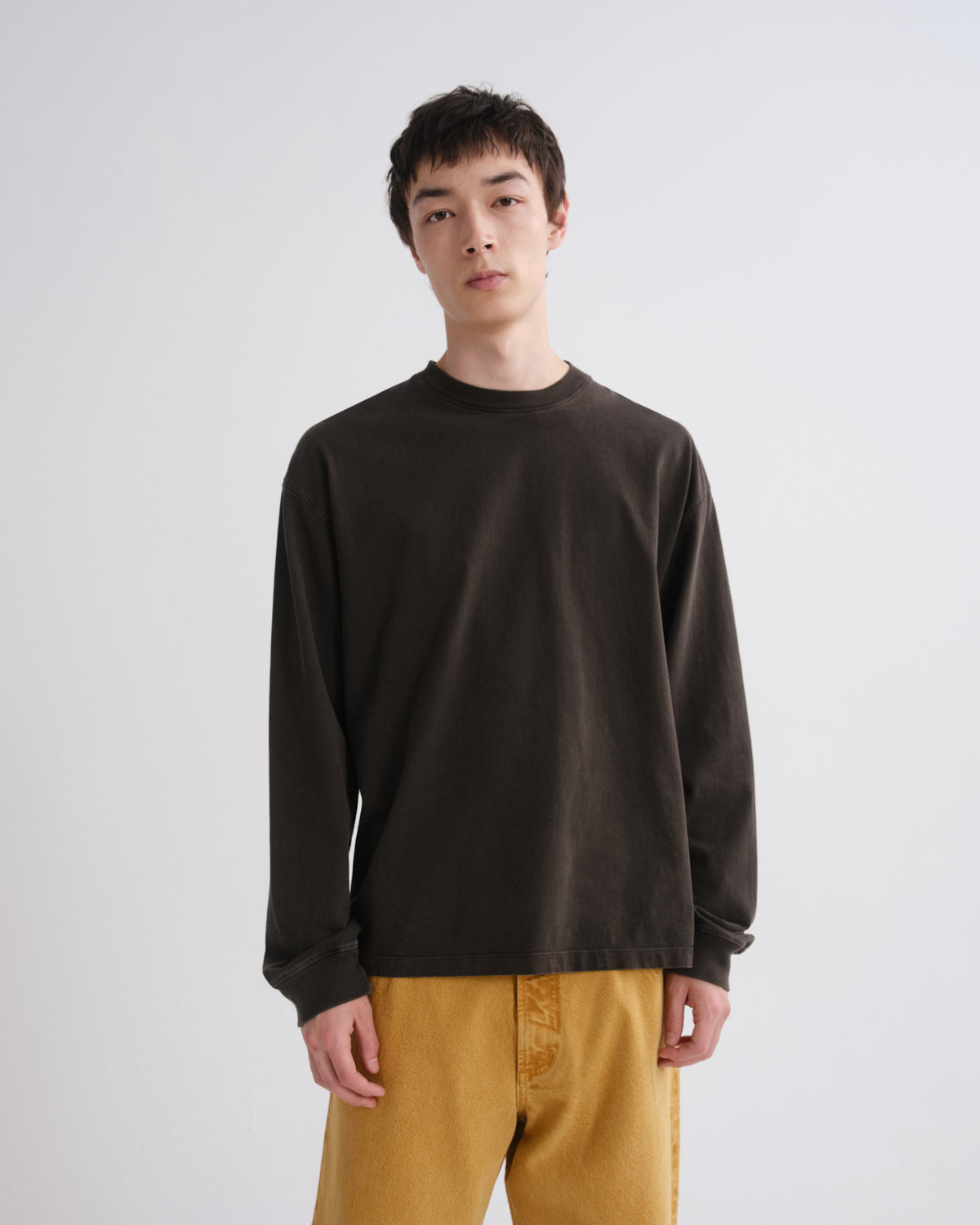 Men Long Sleeve Drop Shoulder Asha in Fracture - Agolde