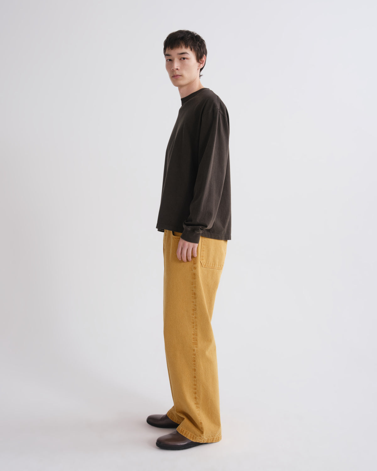 Men Long Sleeve Drop Shoulder Asha in Fracture - Agolde