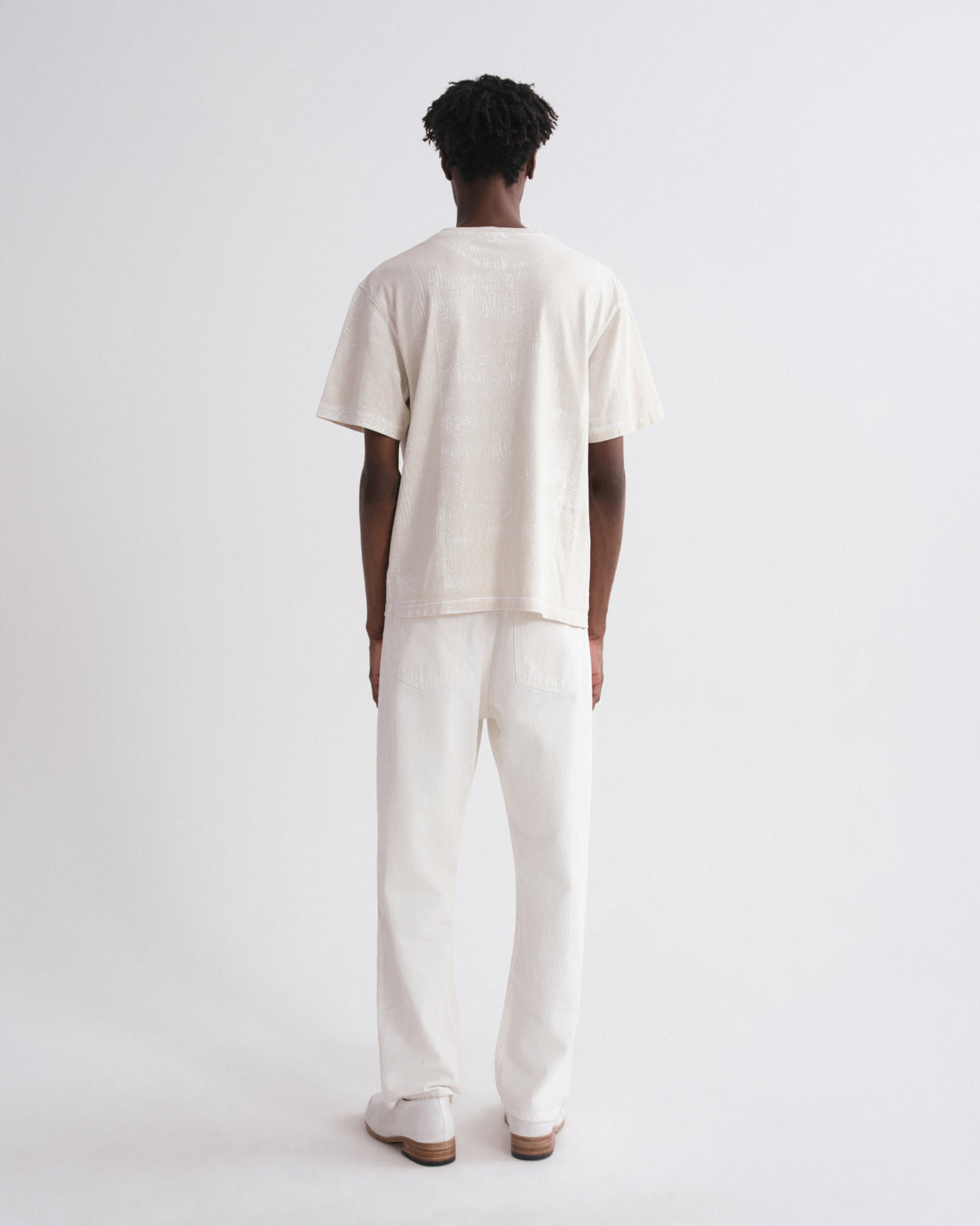 Men Asha Mock Neck Tee in Tempo - Agolde