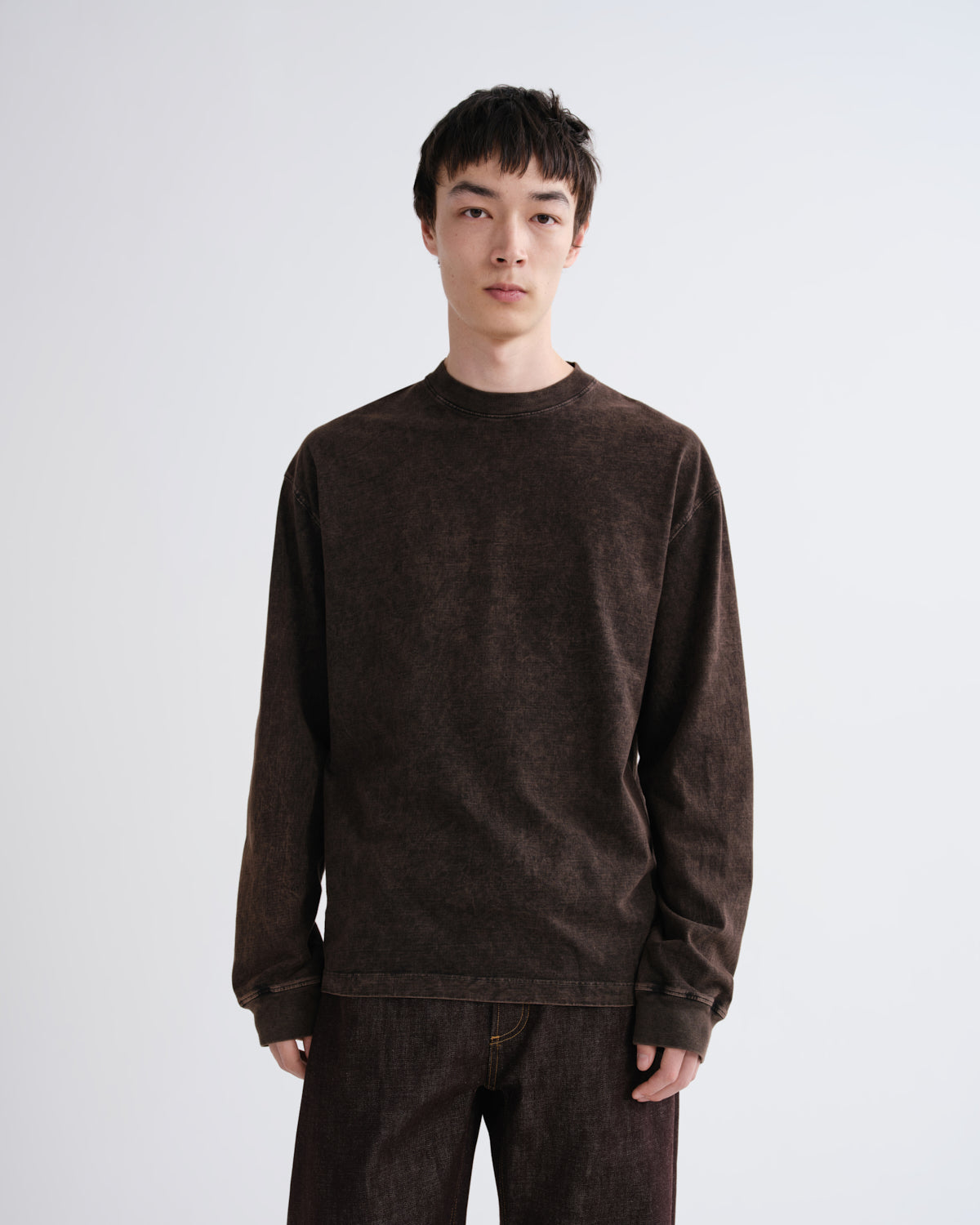 Men Long Sleeve Drop Shoulder Asha in Pulse - Agolde