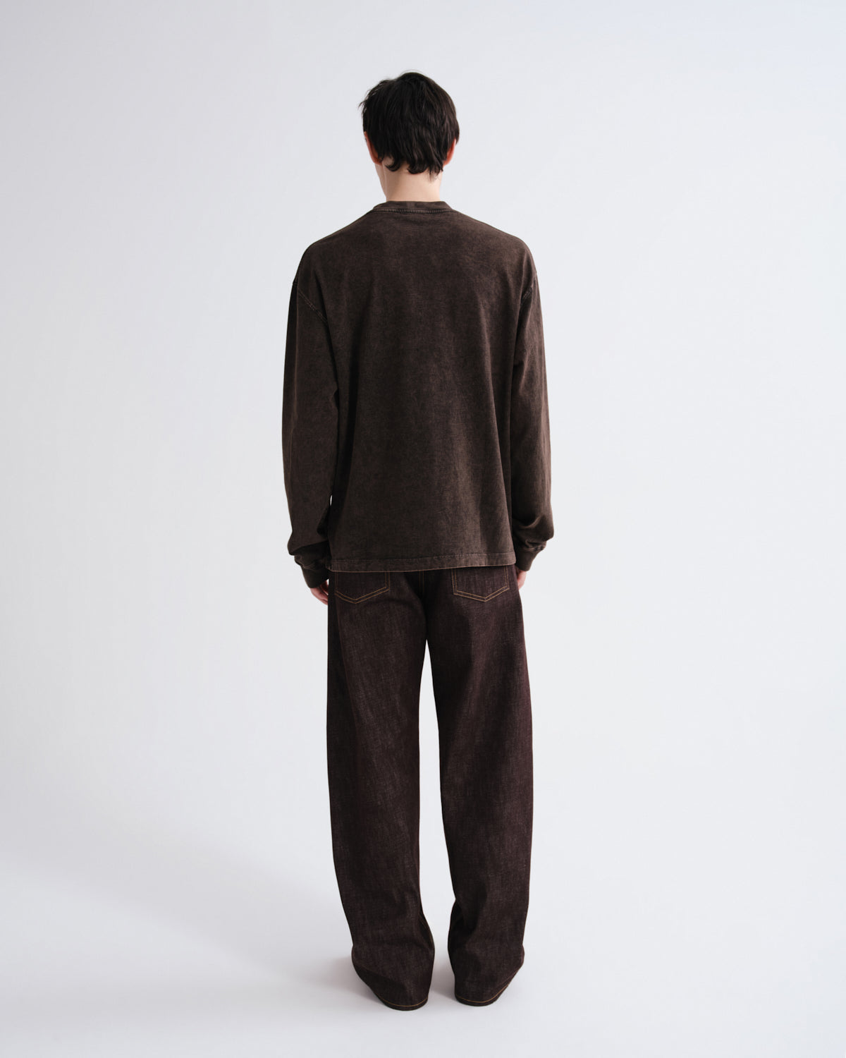 Men Long Sleeve Drop Shoulder Asha in Pulse - Agolde