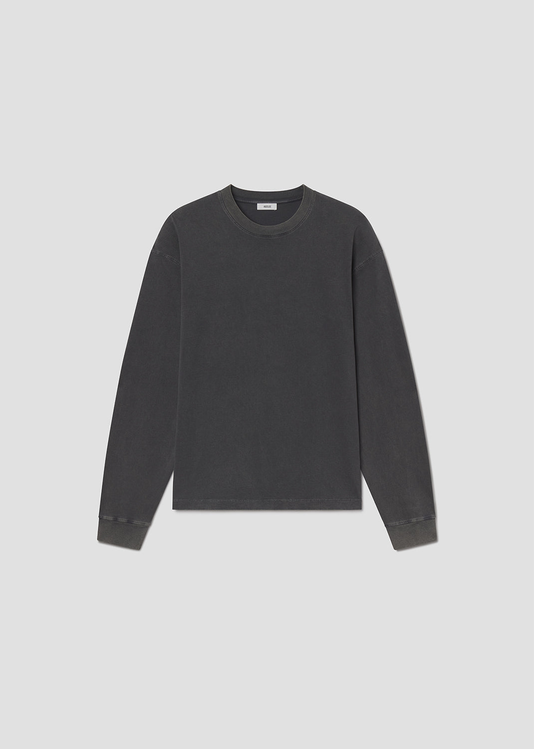 Men Asha Long Sleeve Tee in Washed Grey - Agolde