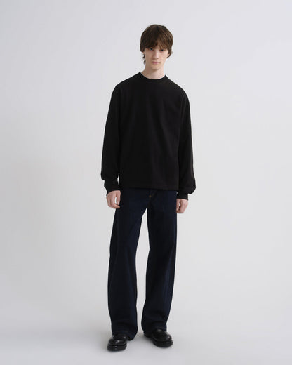 Men Long Sleeve Drop Shoulder Asha in Black - Agolde