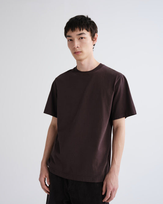 Men Asha Mock Neck Tee in Forge - Agolde
