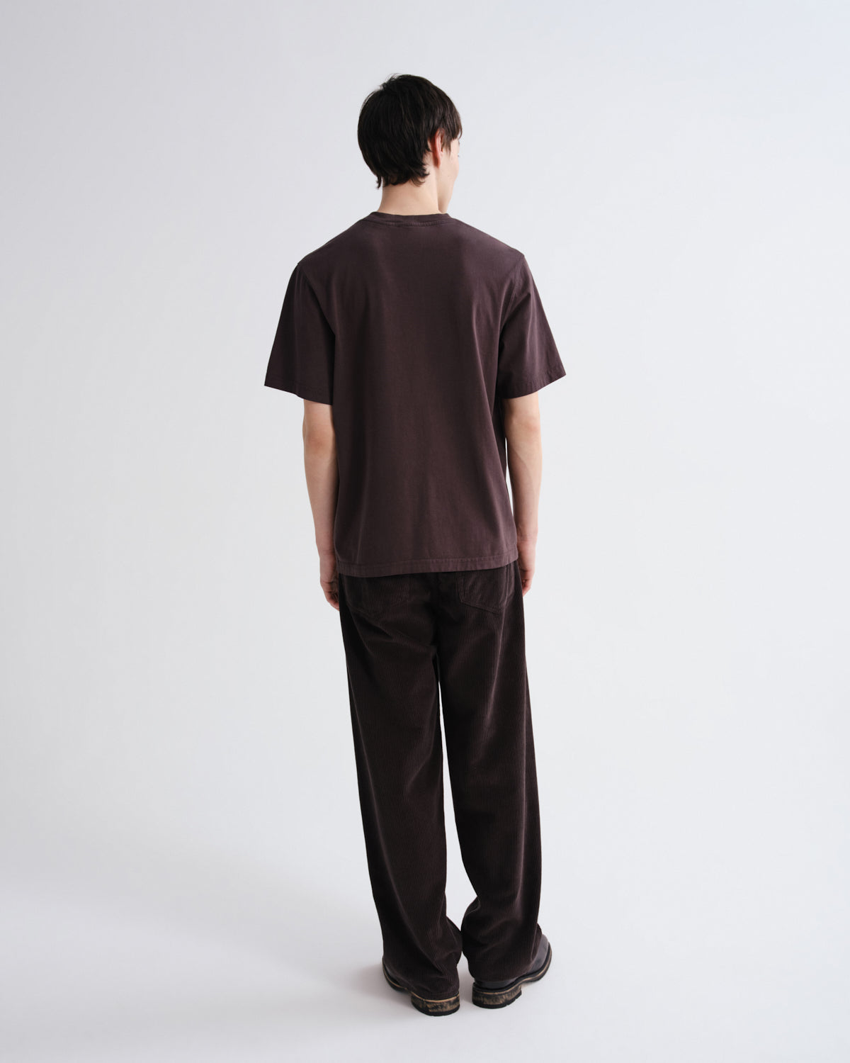 Men Asha Mock Neck Tee in Forge - Agolde