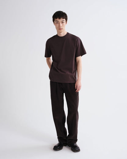 Men Asha Mock Neck Tee in Forge - Agolde