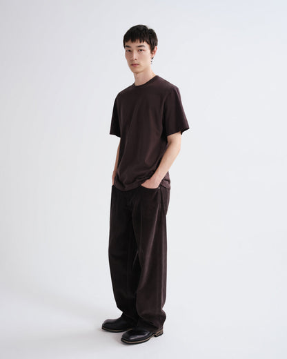 Men Asha Mock Neck Tee in Forge - Agolde