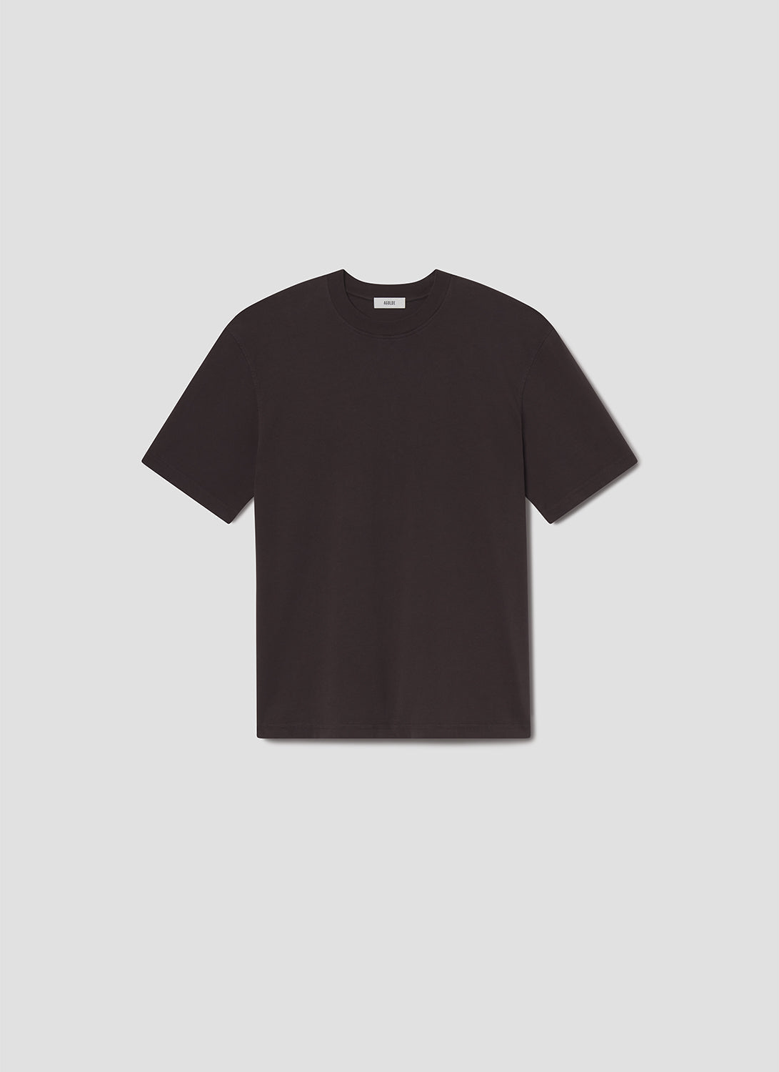 Men Asha Mock Neck Tee in Forge - Agolde