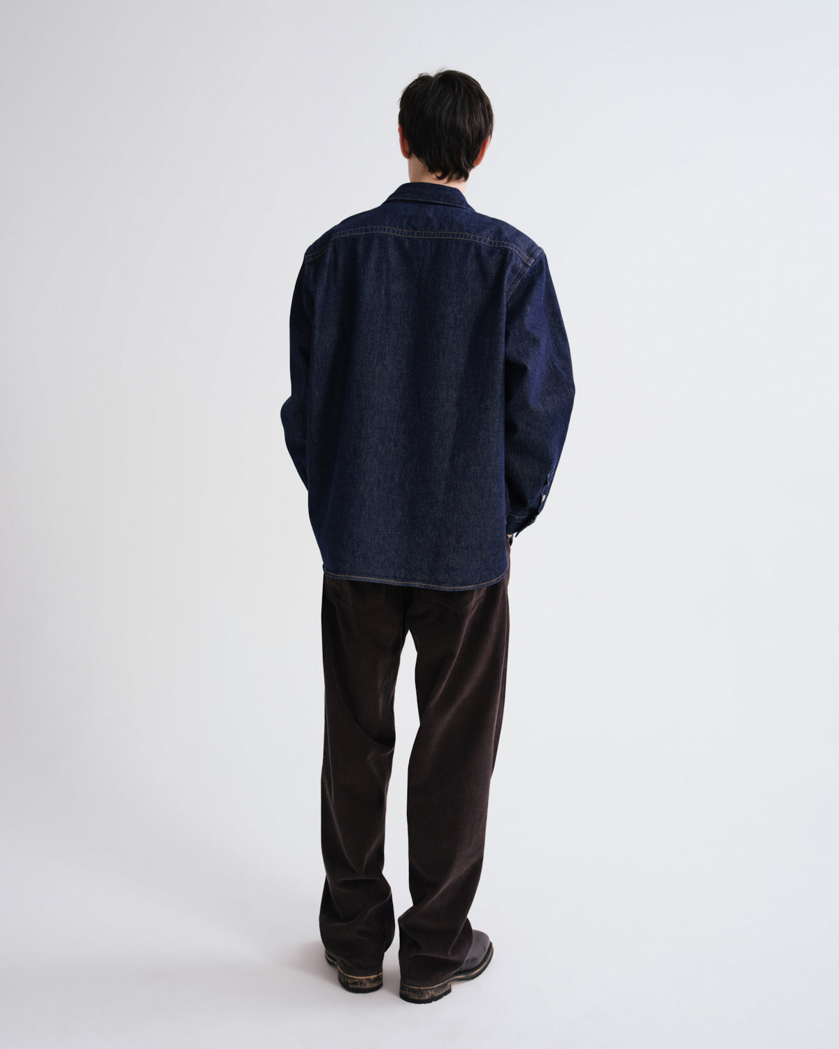 Men Fusion Jean Corduroy in Charcoal - Agolde