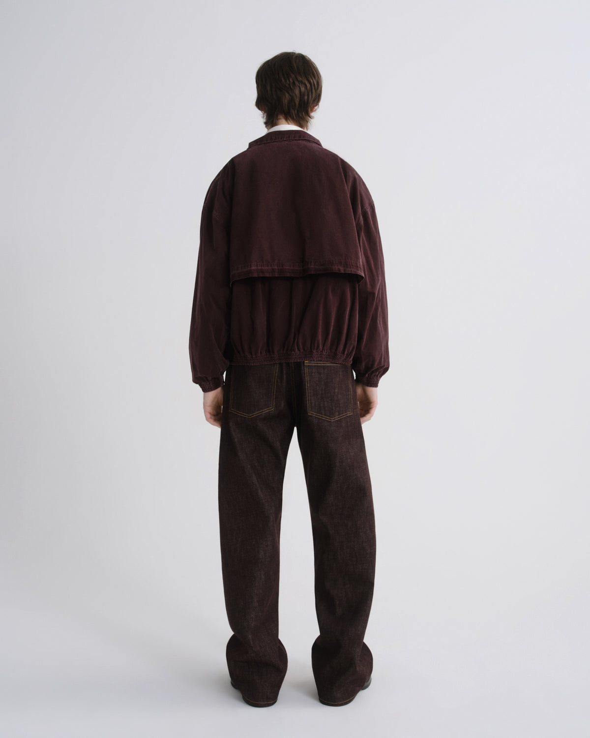 Men Marshall Windbreaker in Creased Puce - Agolde