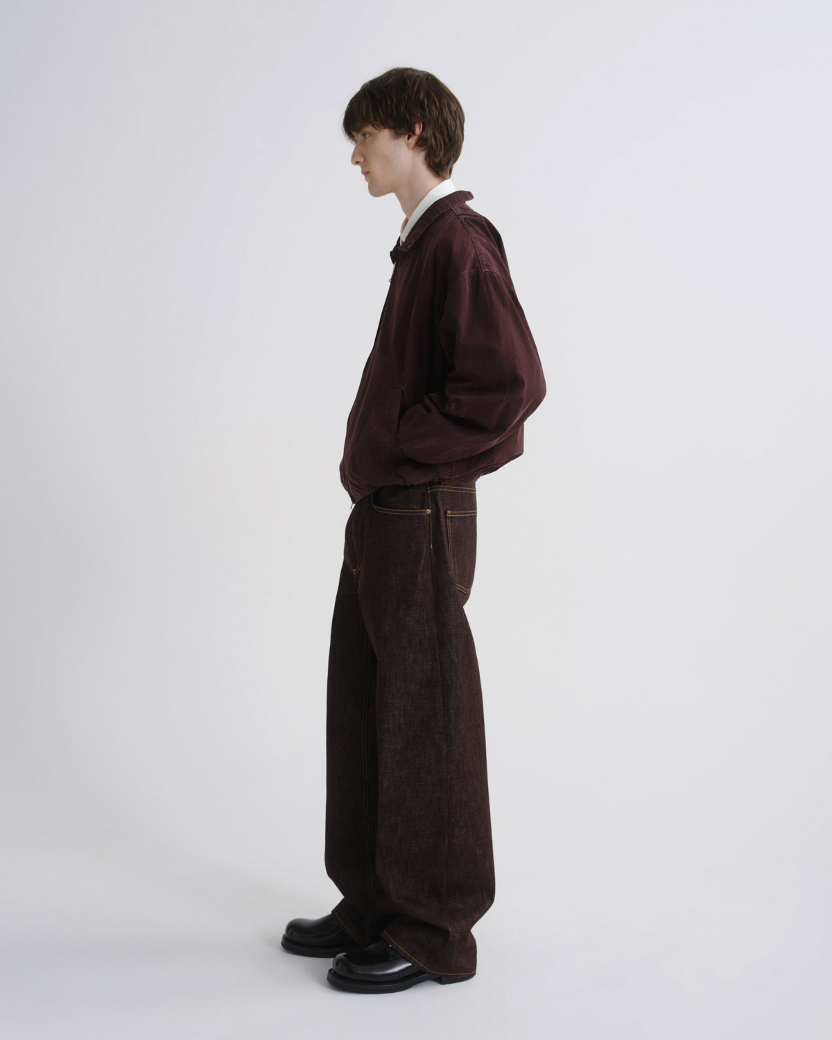 Men Marshall Windbreaker in Creased Puce - Agolde