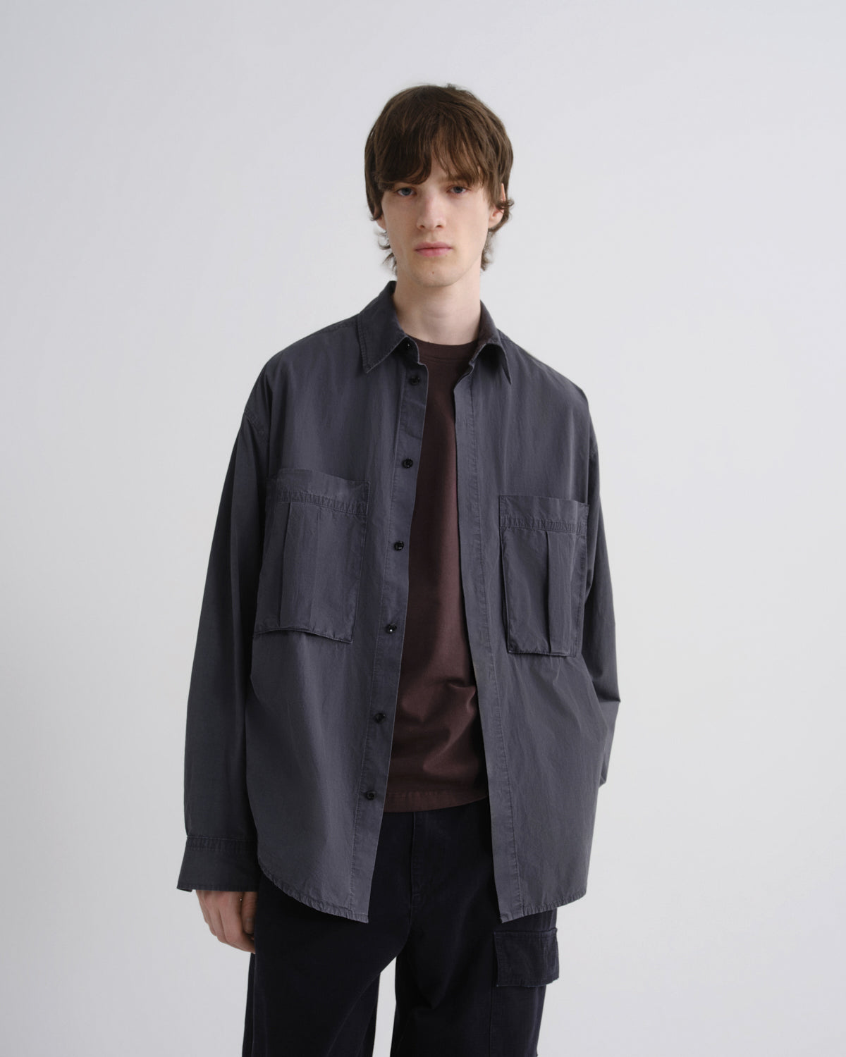 Men Clark Shirt in Wickam Grey - Agolde