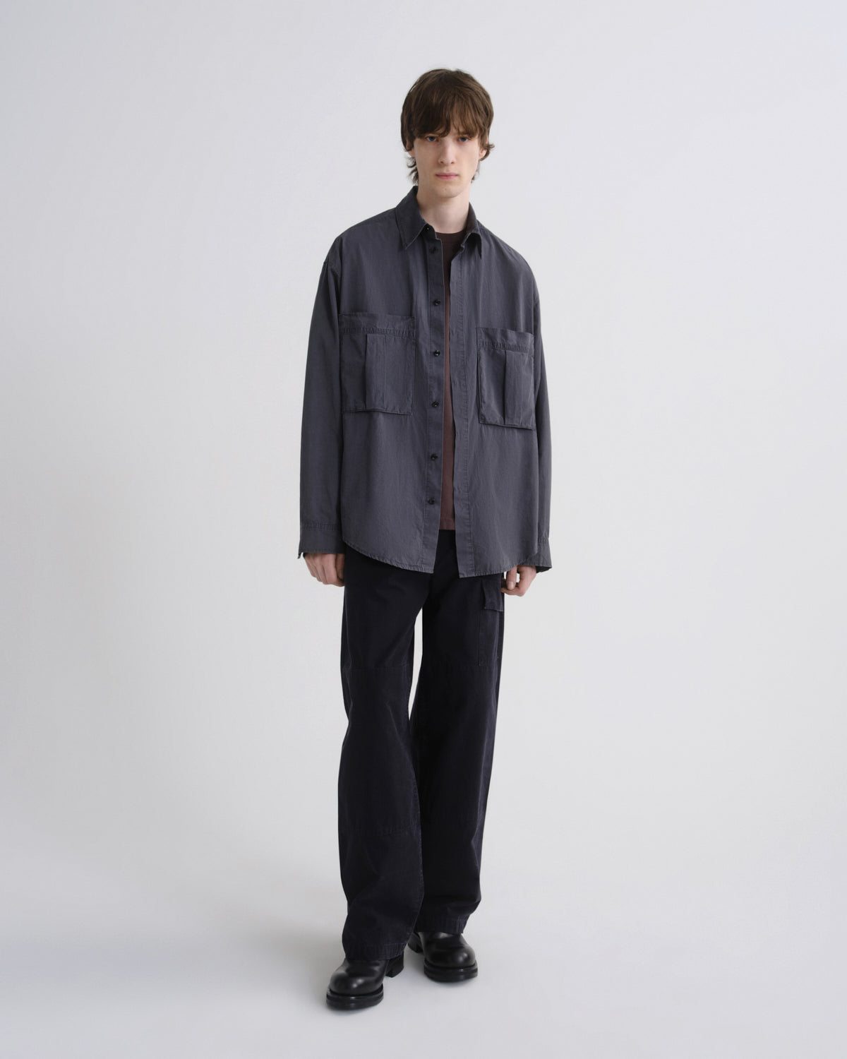 Men Clark Shirt in Wickam Grey - Agolde