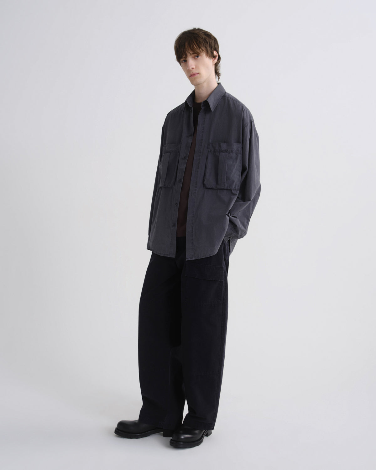 Men Clark Shirt in Wickam Grey - Agolde