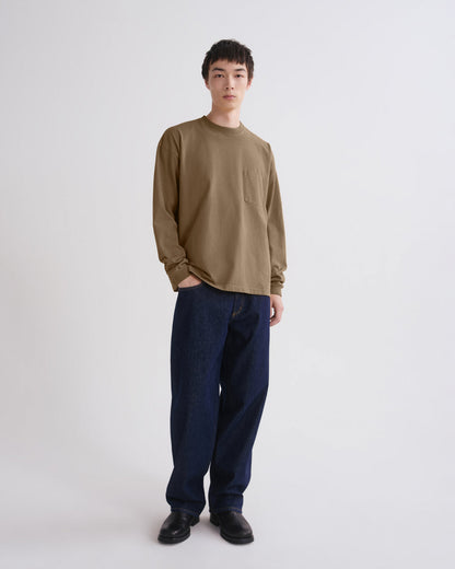 Men Lucan Heavyweight Long Sleeve Tee in Trail - Agolde