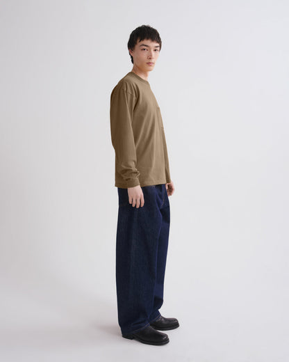 Men Lucan Heavyweight Long Sleeve Tee in Trail - Agolde