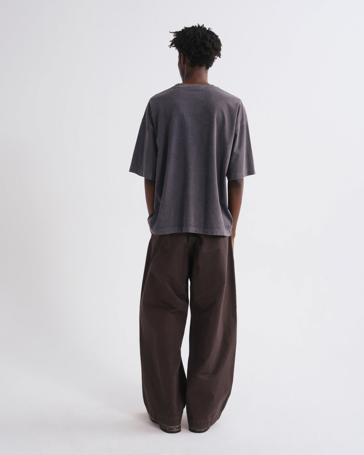 Men Portman Tee in Washed Grey - Agolde
