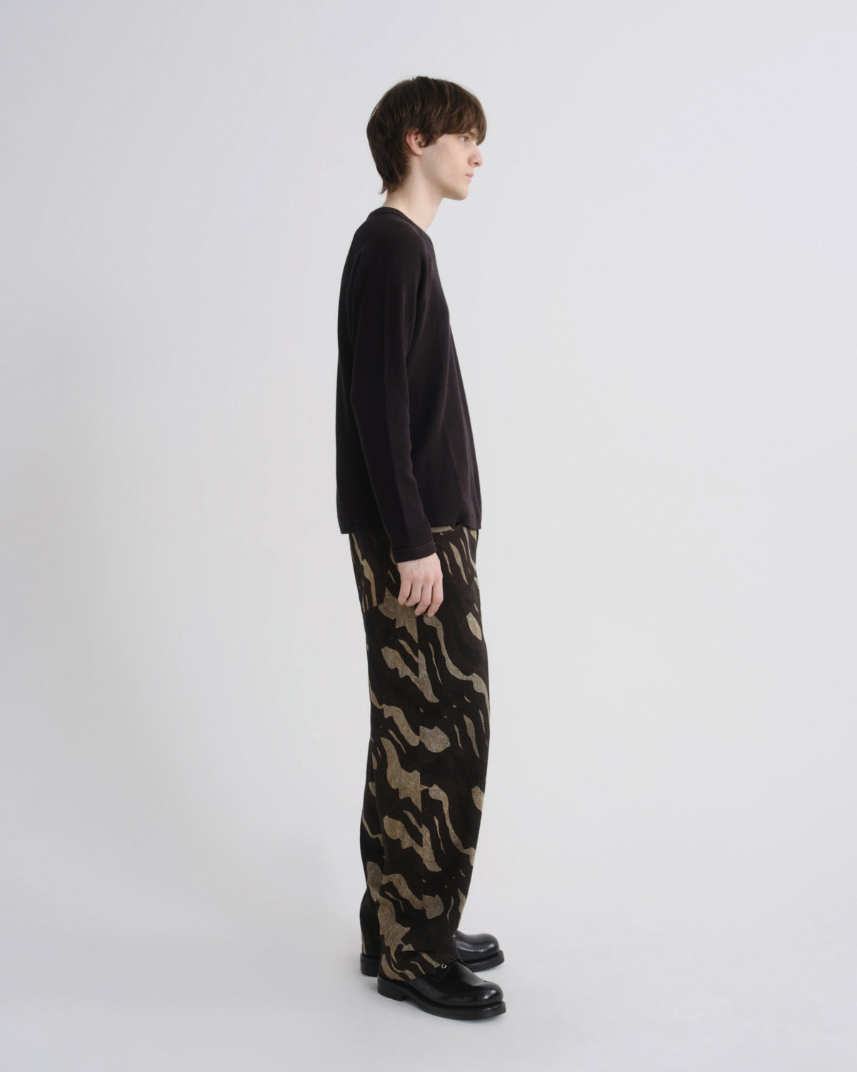 Men Payson Waffle Tee in Black - Agolde