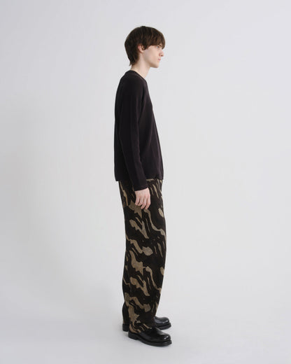Men Payson Waffle Tee in Black - Agolde