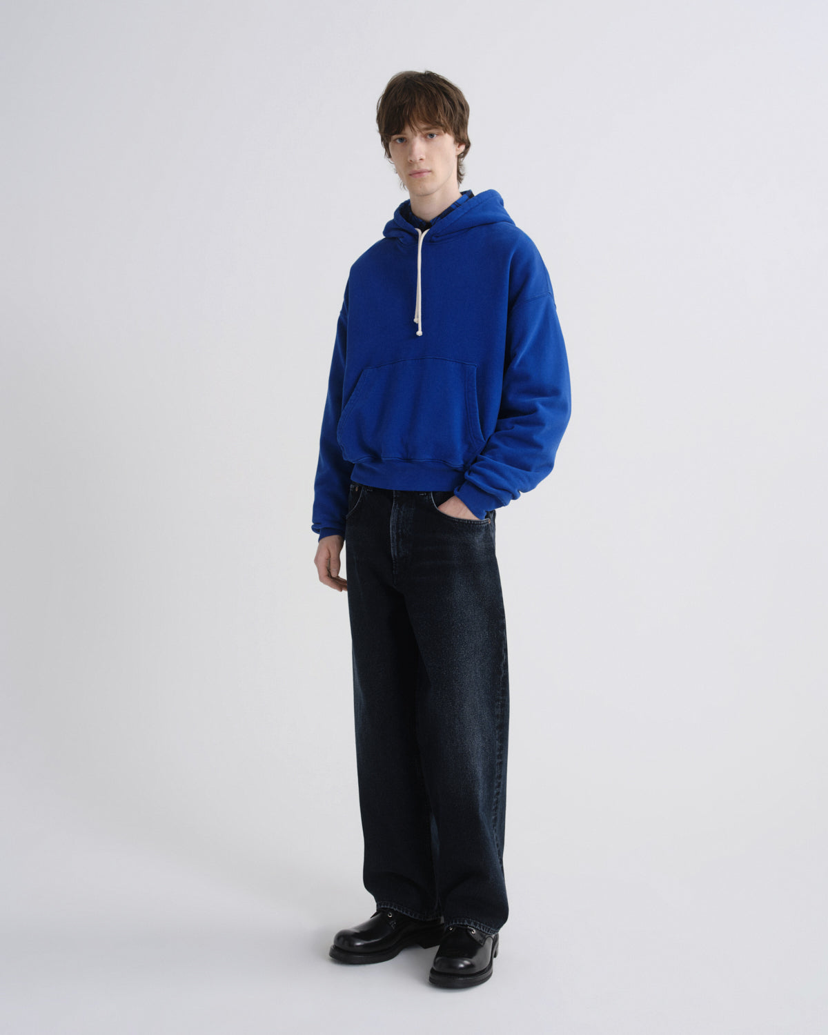Men Boyce Hoodie in Cobalt - Agolde