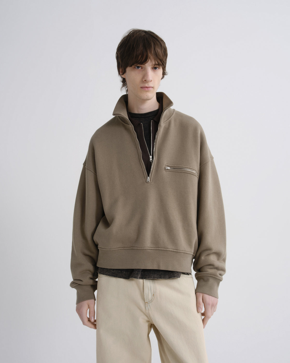 Men Pavillion Funnel Neck Sweatshirt in Trail - Agolde