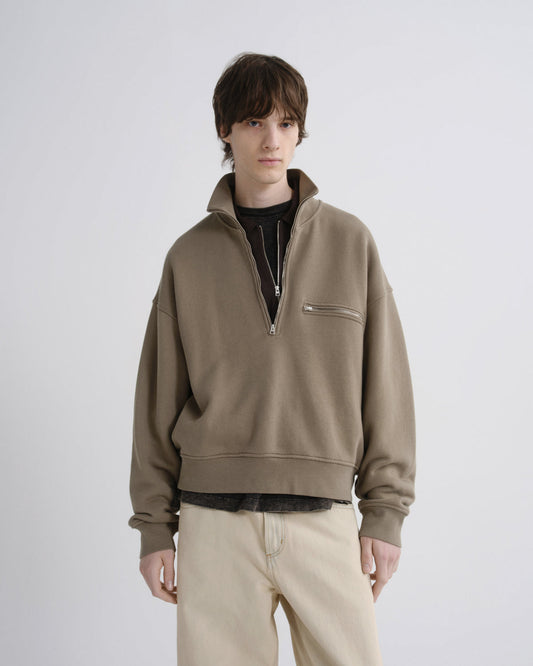 Men Pavillion Funnel Neck Sweatshirt in Trail - Agolde