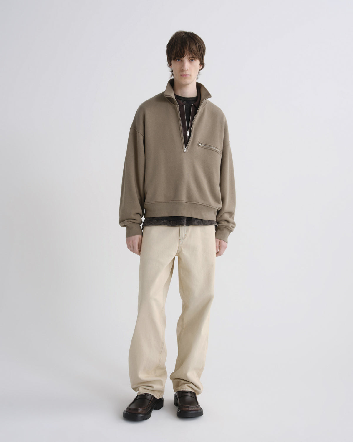 Men Pavillion Funnel Neck Sweatshirt in Trail - Agolde